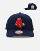 Mitchell & Ness Boston Red Sox 'Pink Side Patch' Pro Pinch Snapback Official Team Color