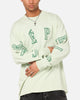 Carre Global Oversized Long Sleeve T-Shirt Sage