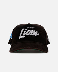 New Era Detroit Lions 'Washed Black NFL Golfer' Corduroy Golfer Snapback Washed Black