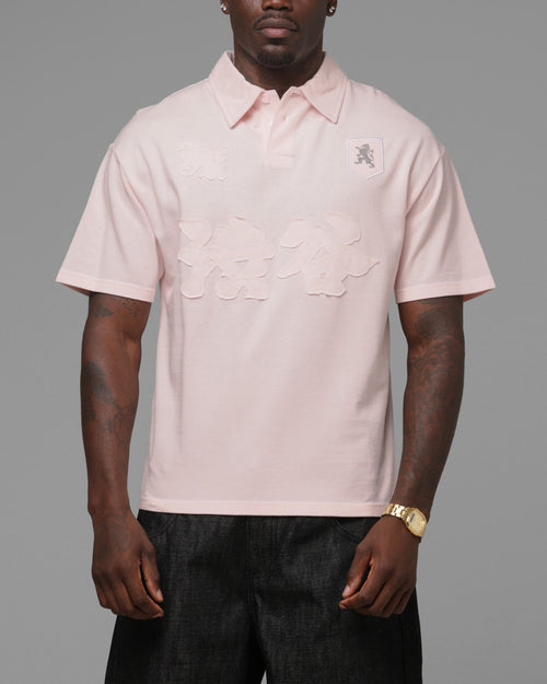 Loiter Unity Polo T-Shirt Pink