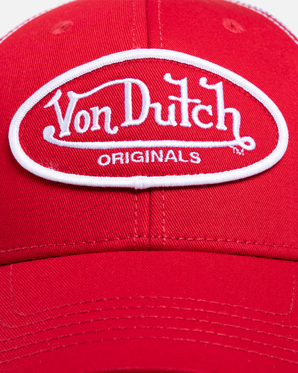 Von Dutch Originals Trucker Snapback Red/White