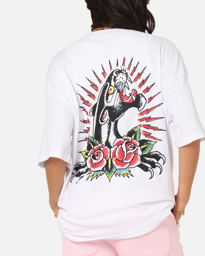 Ed Hardy Panther Ray T-Shirt White