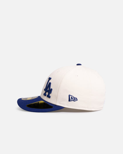 New Era Los Angeles Dodgers 'MLB Side Script 59FIFTY Fitted Light Beige