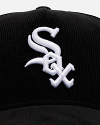 New Era Chicago White Sox 'Black Cord' 9FORTY A-Frame Corduroy Snapback Black