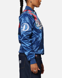 Pro Standard Los Angeles Dodgers Roses Satin Jacket Dark Blue
