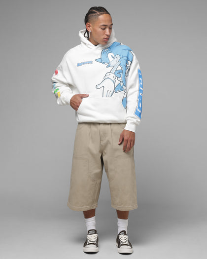 Loiter x Sonic The Hedgehog Emerald Hoodie Off White