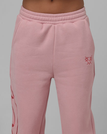 Loiter Women's In Script Sweat Pants Orchid Pink