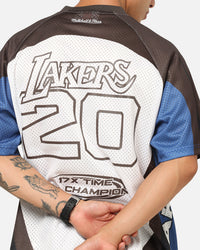 Mitchell & Ness Los Angeles Lakers Warehouse Rave Jersey White/Brown