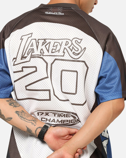 Mitchell & Ness Los Angeles Lakers Warehouse Rave Jersey White/Brown