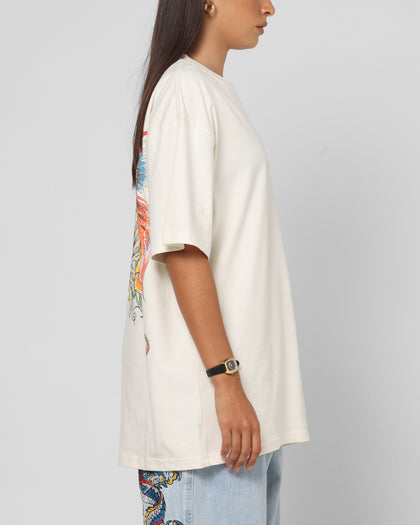 Ed Hardy Bloom T-Shirt Off White