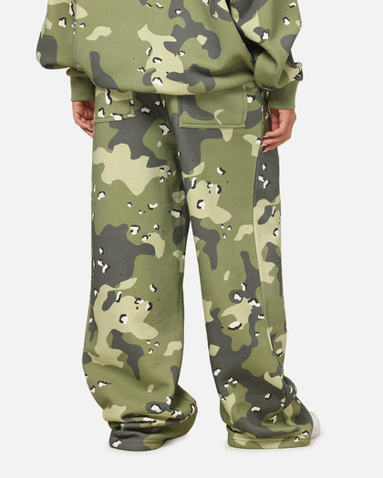 Carre Sideline Trackpants Green Camo