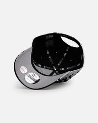 New Era Texas Rangers 'Metallic Flames' 9FORTY A-Frame Snapback Black/Silver