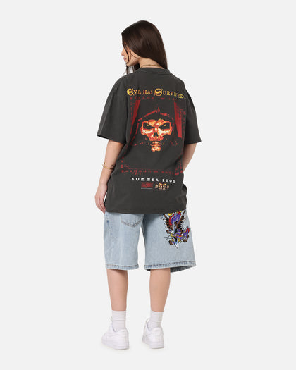73Studio X Diablo Halloween Summer 2000 Vintage T-Shirt Black Wash