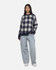 Carre Ombre Knitted Jumper Navy Plaid