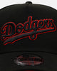 New Era Los Angeles Dodgers 'Easy Black And Scarlet' 9FORTY A-Frame Snapback Black/Scarlet