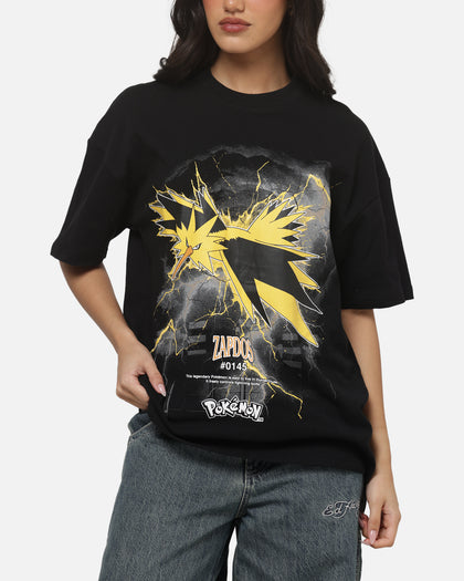 The Pokémon Collection By 73Studio Zapdos Legendary T-Shirt Black