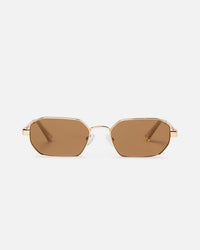 Le Specs Mythic Sunglasses Gold/Brown