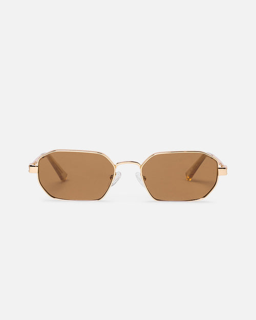 Le Specs Mythic Sunglasses Gold/Brown