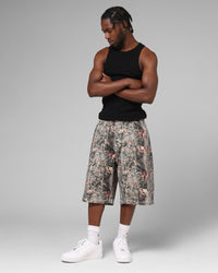 Loiter Biker Jorts Real Tree Camo