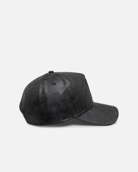New Era Los Angeles Dodgers 'Tonal Cracked Leather' 9FORTY A-Frame Snapback Black