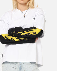Saint Morta La Flame Long Sleeve T-Shirt White/Black