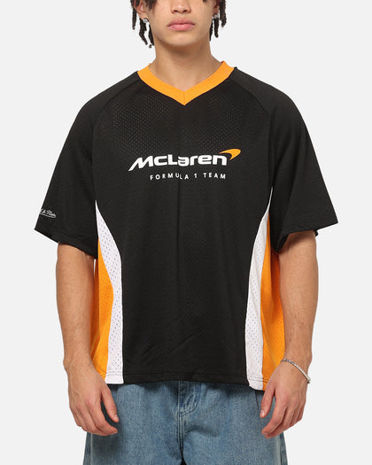 Mitchell & Ness McLaren Lando Norris Black Letter Jersey Black/Papaya