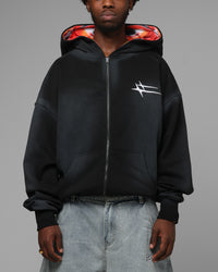 Loiter Inferno Zip Hoodie Black