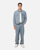XXIII Checker Board Denim Jeans Blue