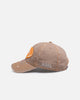 Von Dutch Contrast Distressed Zigzag Strapback Taupe/Orange