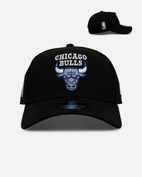 New Era Chicago Bulls 'Black And Sky Blue' 9FORTY A-Frame Snapback Black/Sky Blue