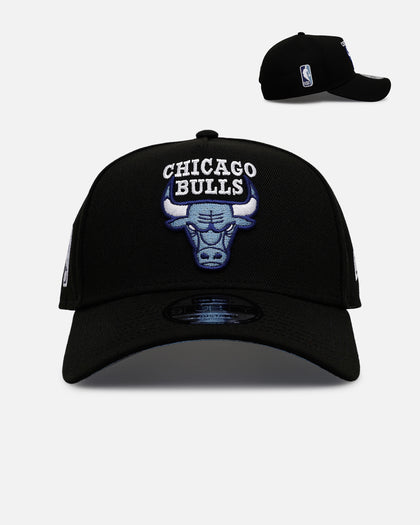 New Era Chicago Bulls 'Black And Sky Blue' 9FORTY A-Frame Snapback Black/Sky Blue
