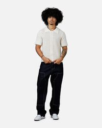 MNML Crochet Button Up Shirt Cream