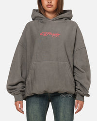Ed Hardy Boom Hoodie Washed Charcoal