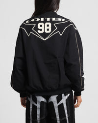 Loiter Racer Nylon Jersey Crewneck Black