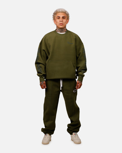 Carre Botanical Oversized Crewneck Forest Green