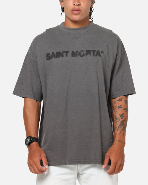 Saint Morta Apocalypse Boxy T-Shirt Washed Charcoal