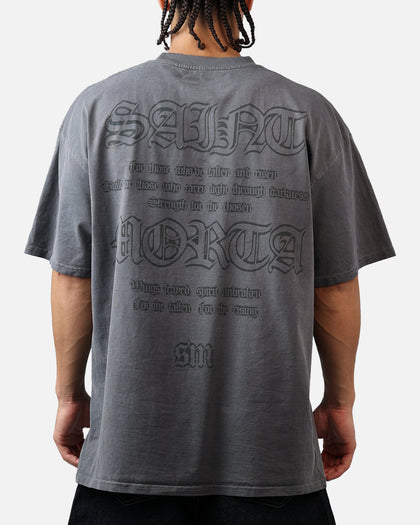 Saint Morta Holy Ghost T-Shirt Washed Charcoal