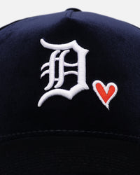 New Era Detroit Tigers 'Velvet Hearts' 9FORTY A-Frame Snapback Blue