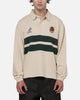 Mitchell & Ness Wallabies Rugby Long Sleeve Polo Ivory