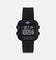 Adidas Black Aluminum Case Dial Black Silicone Strap Watch Black