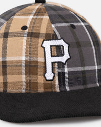 New Era Pittsburgh Pirates 'Multi Panel Plaid' 9FIFTY High Crown Strapback Plaid