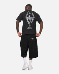 73Studio X Skyrim: The Elder Scrolls Skyrim T-Shirt Black Acidwash