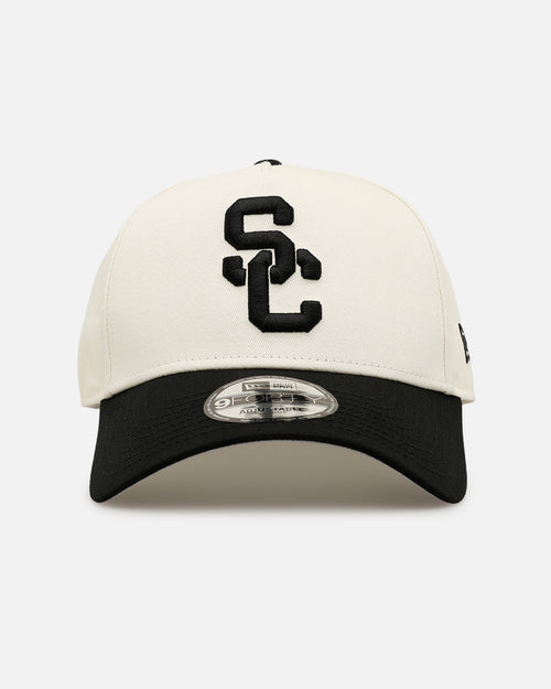 New Era University Of Southern California Trojans 'Easy Chrome Black' 9FORTY A-Frame Snapback Chrome/Black