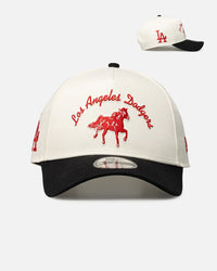 New Era Los Angeles Dodgers 'Galloping Horse' 9FORTY A-Frame Snapback White/Black