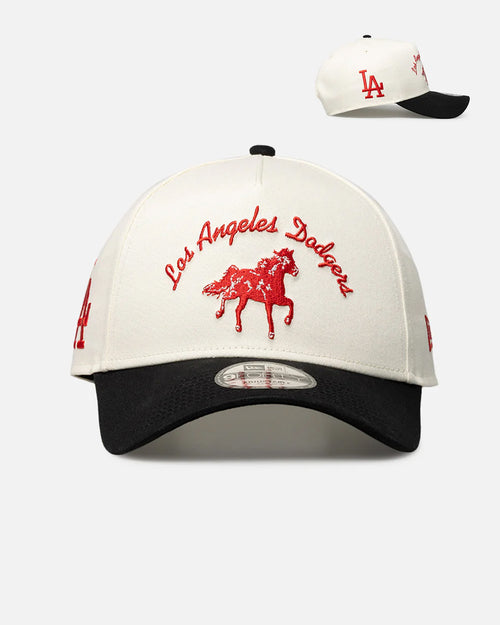 New Era Los Angeles Dodgers 'Galloping Horse' 9FORTY A-Frame Snapback White/Black