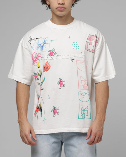 Loiter Hand Drawn T-Shirt Off White