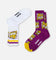 Foot-ies Brisbane Broncos Crew Socks 2 Pack White/Maroon