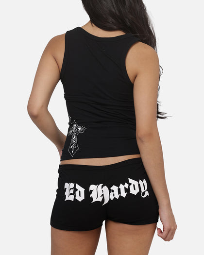 Ed Hardy Women's Crossed Tank Black