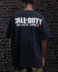 73Studio X Call Of Duty Black Ops 2 Vintage T-Shirt Black Acidwash