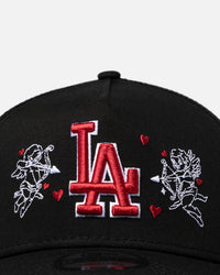 New Era Los Angeles Dodgers 'Valentines Day' 9FORTY A-Frame Snapback Black